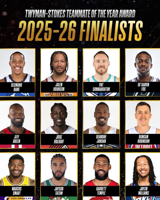 九游游戏中心-25-26NBA最佳队友候选：布伦森、塔图姆领衔，斯马特在列